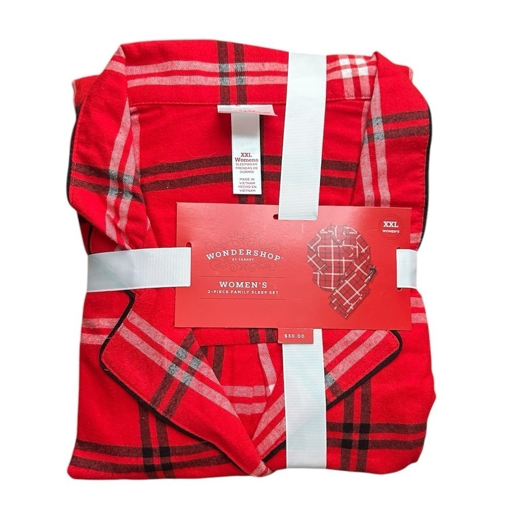 NWT Wondershop Target Women’s Christmas Holiday 2 Piece Pajama Sleepwear Set XXL